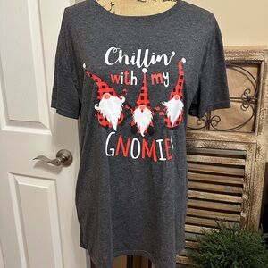 Gray 'Chillin' with my Gnomie' T-Shirt